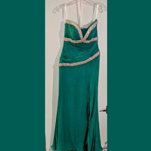 Emerald green formal prom dress, size 8 Jovani